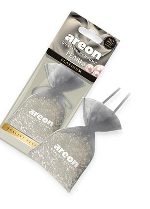 Ароматизатор на зеркало сухой мешочек areon pearls "platinum"