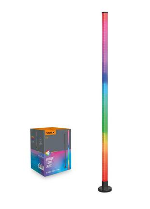 Світлодіодна лампа підлогова videx tf20 rgb 10w black