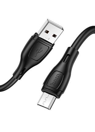 Кабель hoco x61 usb-a to micro-usb 1 м чорний