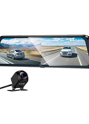 Відеореєстратор hoco streaming media driving recorder (dual-channel with rear camera) dv16 |1080p/30fps, 9,66"| 5158972