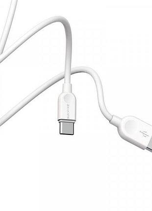 Кабель borofone bx14 linkjet 2 м type-c білий