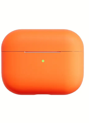Кейс для навушників leather для airpods pro 2 помаранчевий