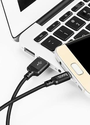 Кабель hoco x14 2 м micro-usb чорний (km6957531062905) 4
