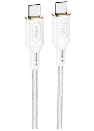 Кабель hoco x95 goldentop type-c to type-c 1 м 60 w білий