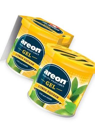 Ароматизатор на панель areon gel 80г "citrus squash"
