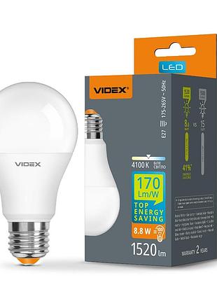 Світлодіодна лампа videx a60h 8.8w e27 4100k