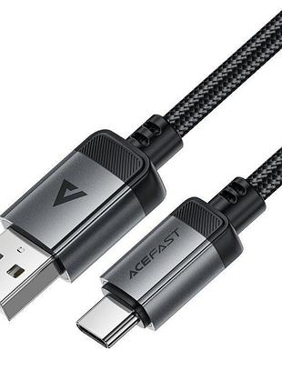 Кабель acefast c20-04 usb-a to type-c 1.2 м чорний