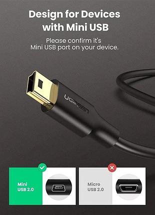 Кабель ugreen us132 0.5 м чорний 4
