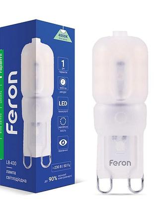 Світлодіодна лампа капсульна feron lb-430 3вт g9 4000k