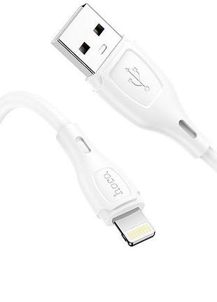 Кабель hoco x61 usb-a to lightning 1 м білий 2
