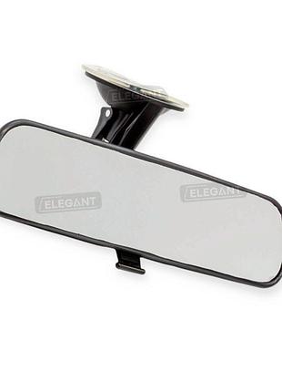 Зеркало салонное на присоске прямое 210х55 мм elegant