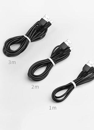 Кабель hoco x20 3 м micro-usb чорний 4