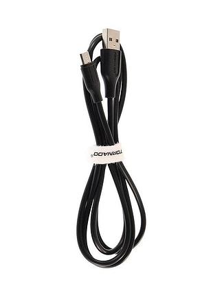 Кабель tornado c1 usb-a to micro-usb 1 м чорний