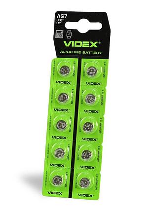 Часовая батарейка videx ag 7/lr926 в блистере, 10 шт.
