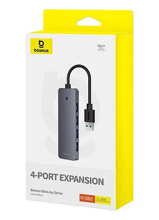 Usb-концентратор baseus ultrajoy lite 0.5 м сірий 2