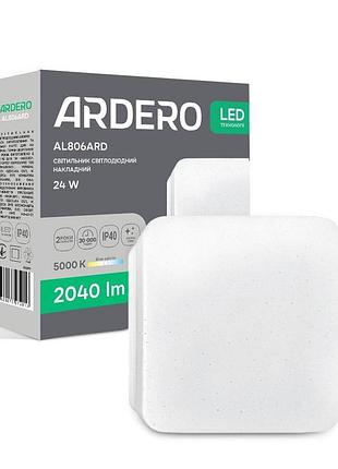 Світлодіодний накладний світильник ardero al806ard 24вт 5000k білий