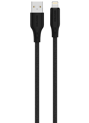 Кабель senteo sl-05 foamed usb-a to lightning 1 м 12 w чорний