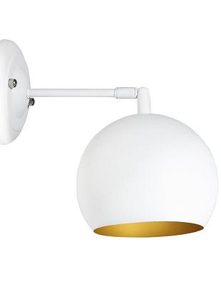 Бра (світильник настінний) bowl w150 білий, золото, atmolight