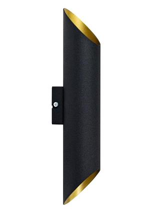 Бра (настінний світильник) chime ws250 чорний, золото, atmolight