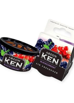 Ароматизатор на панель areon ken 35г "black currant"