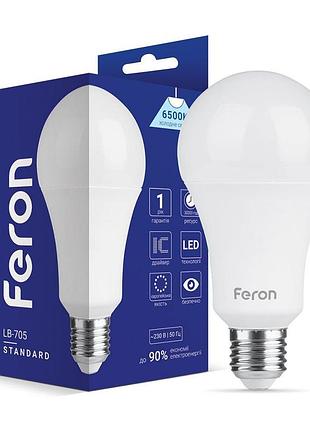 Світлодіодна лампа feron lb-705 15вт e27 6500k