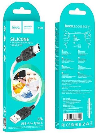 Кабель hoco x90 usb-a to type-c 1 м білий 4
