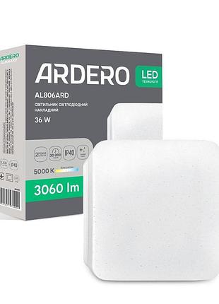 Світлодіодний накладний світильник ardero al806ard 36вт 5000k білий