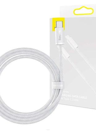 Кабель baseus dynamic series fast charging data cable type-c to type-c 100w 1m, white (cald000202) 4944168 6