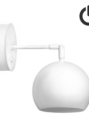 Бра з вимикачем bowl w150bt білий, atmolight