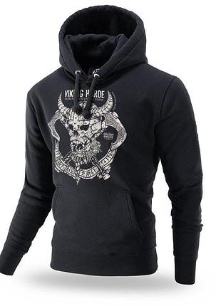 Мужская толстовка черная dobermans aggressive viking horde bk283bk худи с капюшоном черное (m) xxxl
