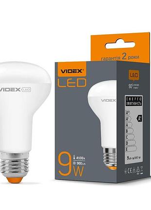 Світлодіодна лампа videx r63e 9w e27 4100k