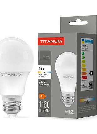 Світлодіодна лампа titanum a60 12w e27 4100k 220v