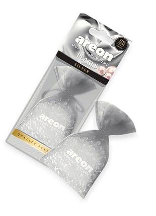 Ароматизатор на зеркало сухой мешочек areon pearls "silver"