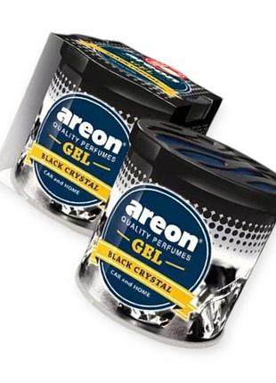 Ароматизатор на панель areon gel 80г "black crystal"