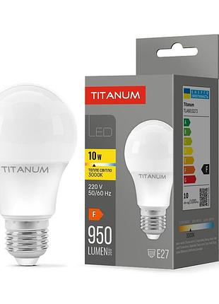 Світлодіодна лампа titanum a60 10w e27 3000k