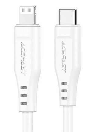 Кабель acefast c3-01 1.2 м 30 w type-c білий