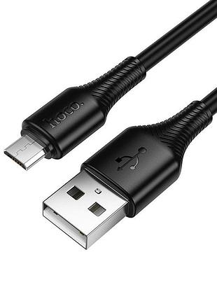 Кабель hoco x120 usb-a to micro-usb 1 м чорний