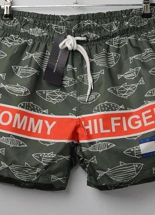 Плавки tommy hilfiger khaki плавальні шорти томмі шорты плавательные мужские шорти для спорту l