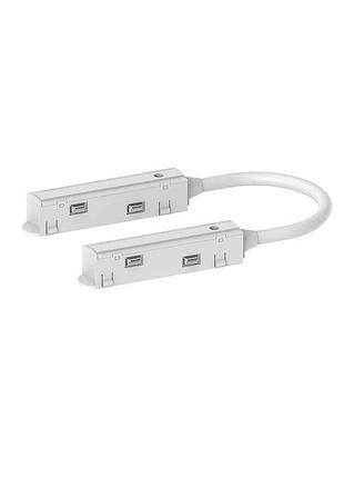 Кутовий гнучкий конектор живлення ardero ld3002 білий