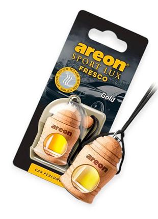 Ароматизатор на зеркало жидкий 8мл areon fresco бут.+корок "gold"