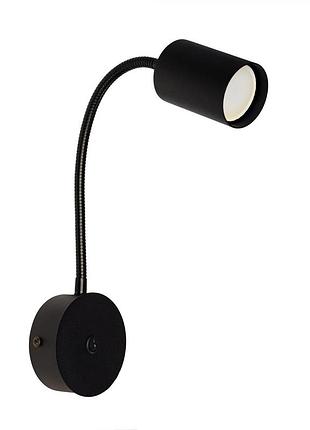 Бра (світильник настінний) chime gu10 w90gnbt чорний, atmolight