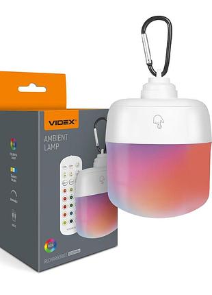 Світлодіодний світильник акумуляторний сенсорний з пультом videx vl-nl103w-r
