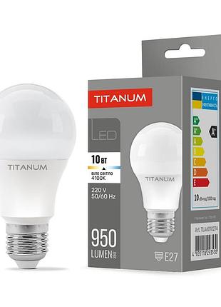 Світлодіодна лампа titanum a60 10w e27 4100k