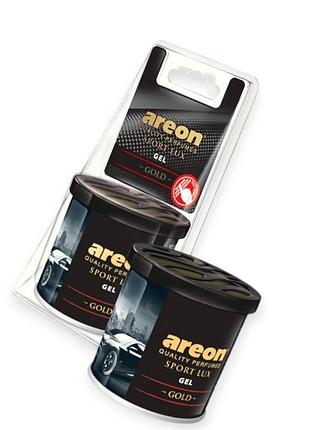 Ароматизатор на панель гель areon gel sport lux 80г "gold"