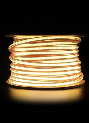 Світлодіодна led стрічка prolum™ сов 288 led ip67 220v series "s" тепло-білий (2800-3200k)