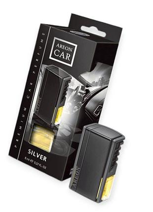 Ароматизатор на обдув жидкий 8мл areon car "silver"