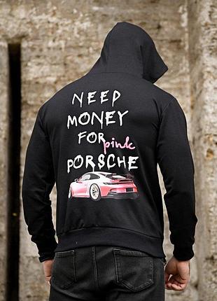 Худі pink porsche black пп7992
