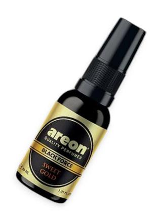 Ароматизатор спрей areon parfume black force 30 мл "sweet gold"