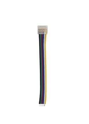 Конектор prolum для стрічки smd slim 12мм 6pin rgb+cct 1jack