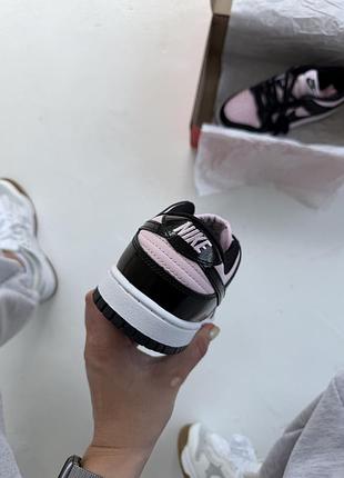Dunk low patent black / pink 4